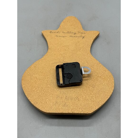 Handcrafted Southwestern Sand Art Wall Clock brown rug maker not tested 12" READ - Picture 9 of 12